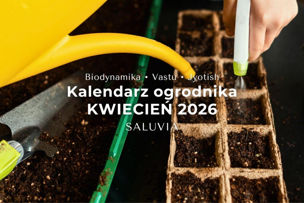 Kalendarz księżycowy ogrodnika kwiecień 2026 - biodynamika i Vastu Saluvia